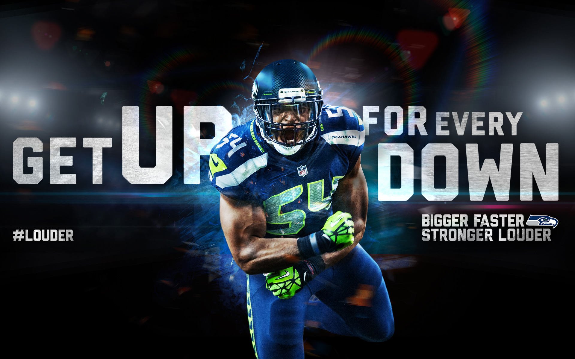 Download Seahawks Football Player Wallpaper