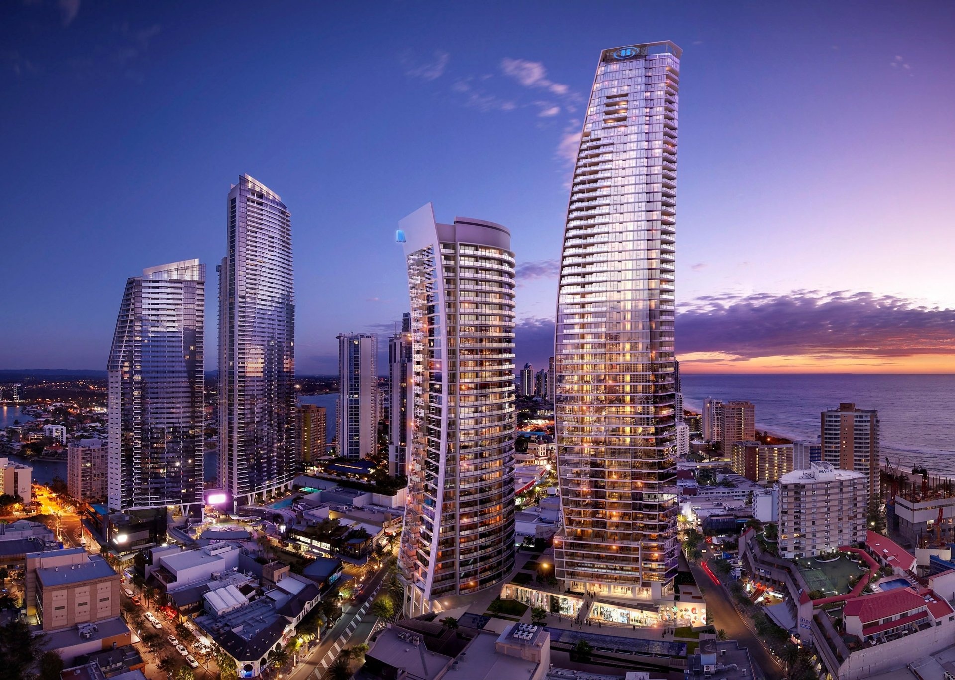 Download Australia Gold Coast Man Made Surfers Paradise HD Wallpaper