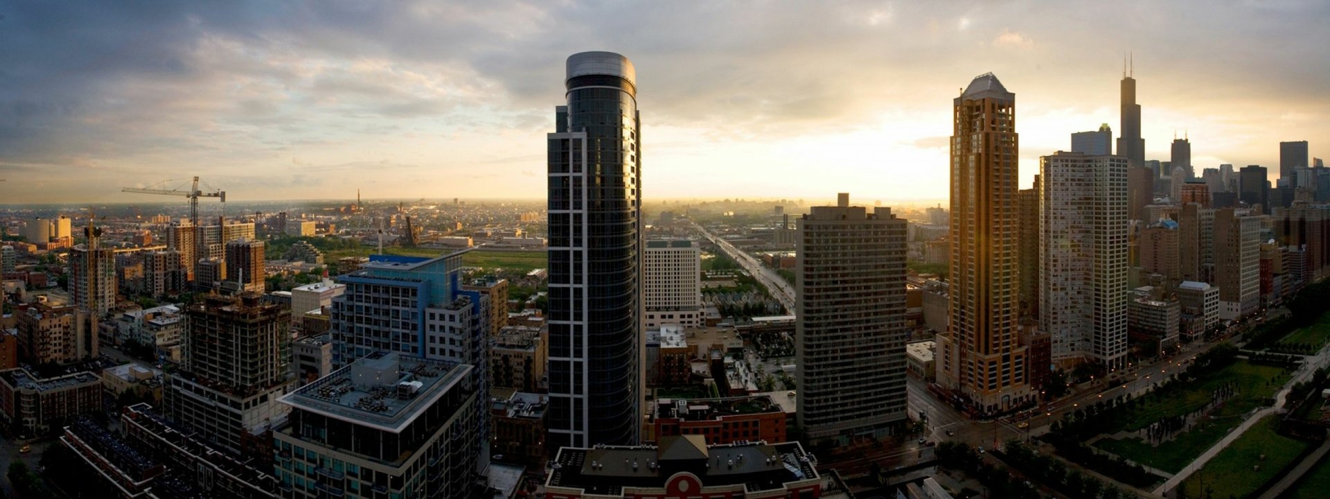 Chicago HD Wallpaper | Background Image | 3200x1200