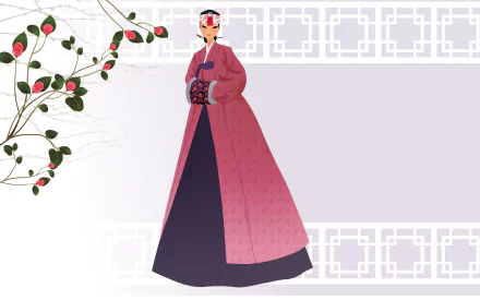 traditional costume Korea woman artistic HD Desktop Wallpaper | Background Image