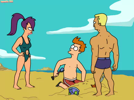 Fry (Futurama) Leela (Futurama) TV Show Futurama HD Desktop Wallpaper | Background Image