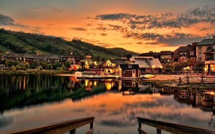 man made village HD Desktop Wallpaper | Background Image