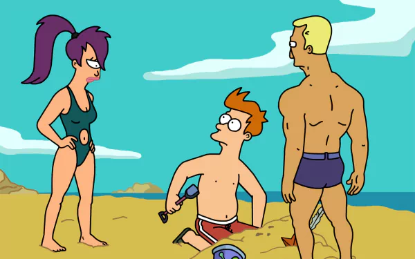 Fry (Futurama) Leela (Futurama) TV Show Futurama HD Desktop Wallpaper | Background Image