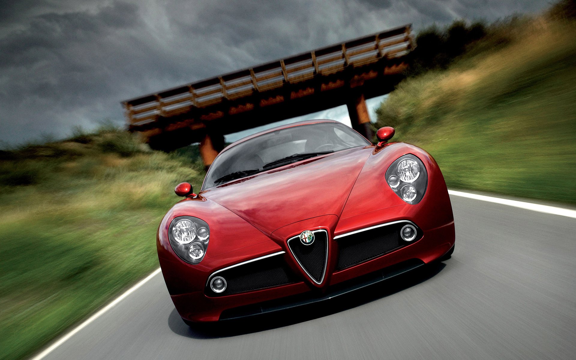 Download Alfa Romeo Vehicle Alfa Romeo 8C Competizione HD Wallpaper