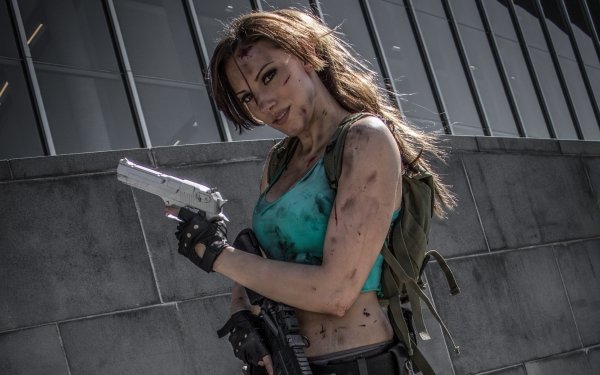Women Cosplay Tomb Raider Lara Croft HD Wallpaper | Background Image