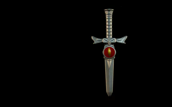 4K Ultra HD PC wallpaper featuring the iconic sword from the 1985 TV show Thundercats, set against a black background.