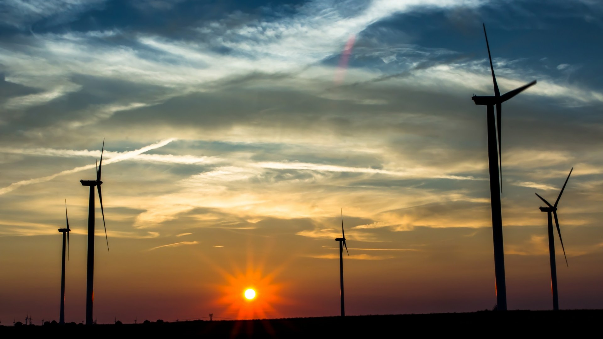 Download Man Made Wind Turbine 4k Ultra HD Wallpaper