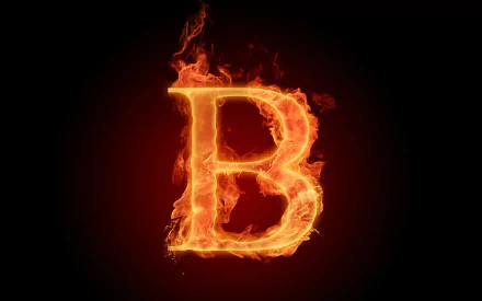  flaming b