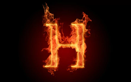  flaming h
