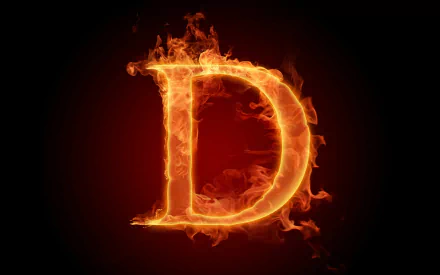  Flaming D