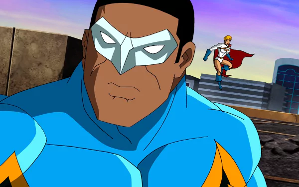 Power Girl Comic Black Lightning HD Desktop Wallpaper | Background Image