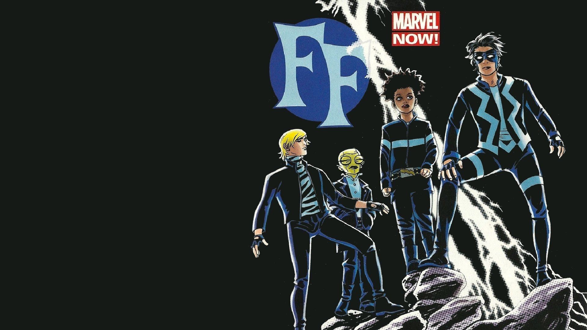 Fantastic Four HD Comic Wallpaper – Marvel's Bold Heroes Unite!, image size:1920x1080