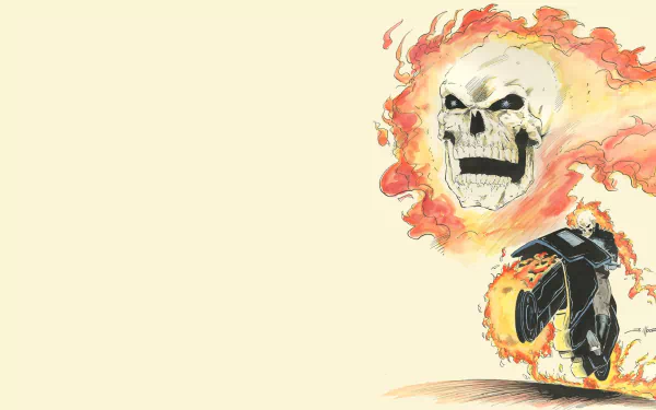 Johnny Blaze Comic Ghost Rider HD Desktop Wallpaper | Background Image