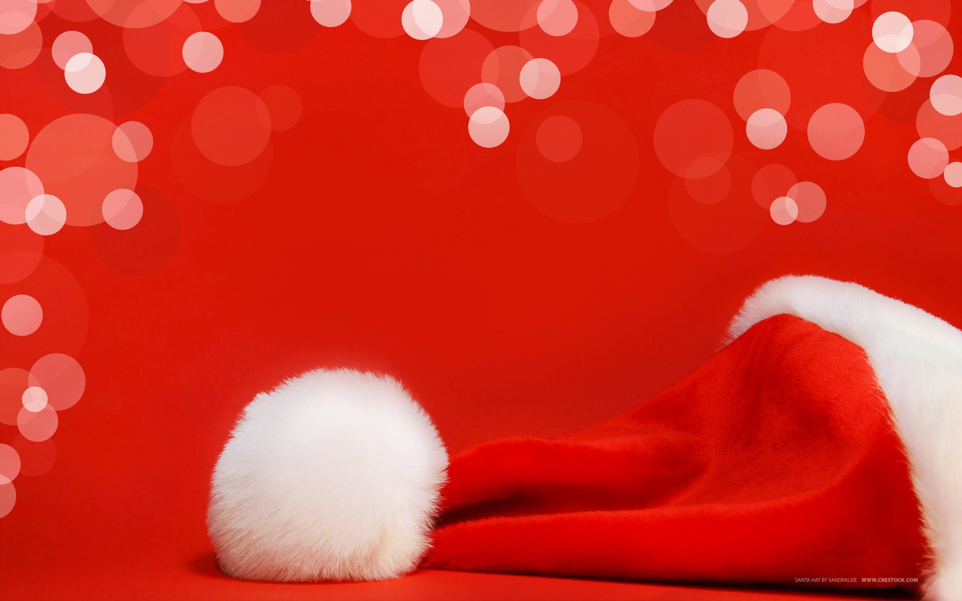 Download Red Santa Hat Holiday Christmas HD Wallpaper