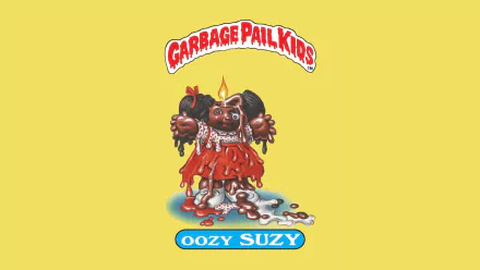 Oozy Suzy Comic Garbage Pail Kids HD Desktop Wallpaper | Background Image