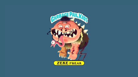Zeke Freak Comic Garbage Pail Kids HD Desktop Wallpaper | Background Image