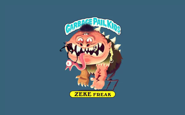 Zeke Freak Comic Garbage Pail Kids HD Desktop Wallpaper | Background Image