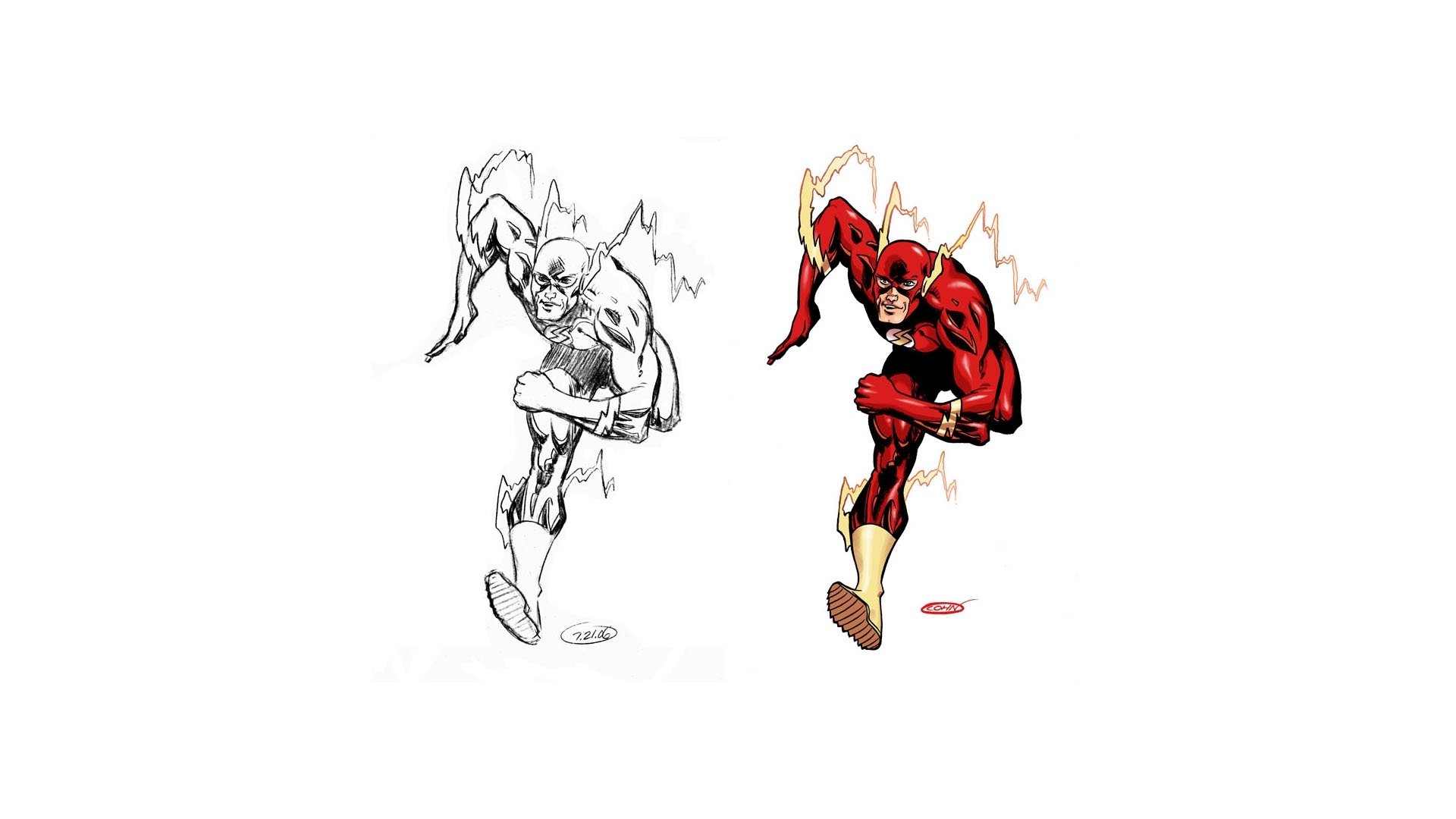 Download Wally West Comic Flash HD Wallpaper