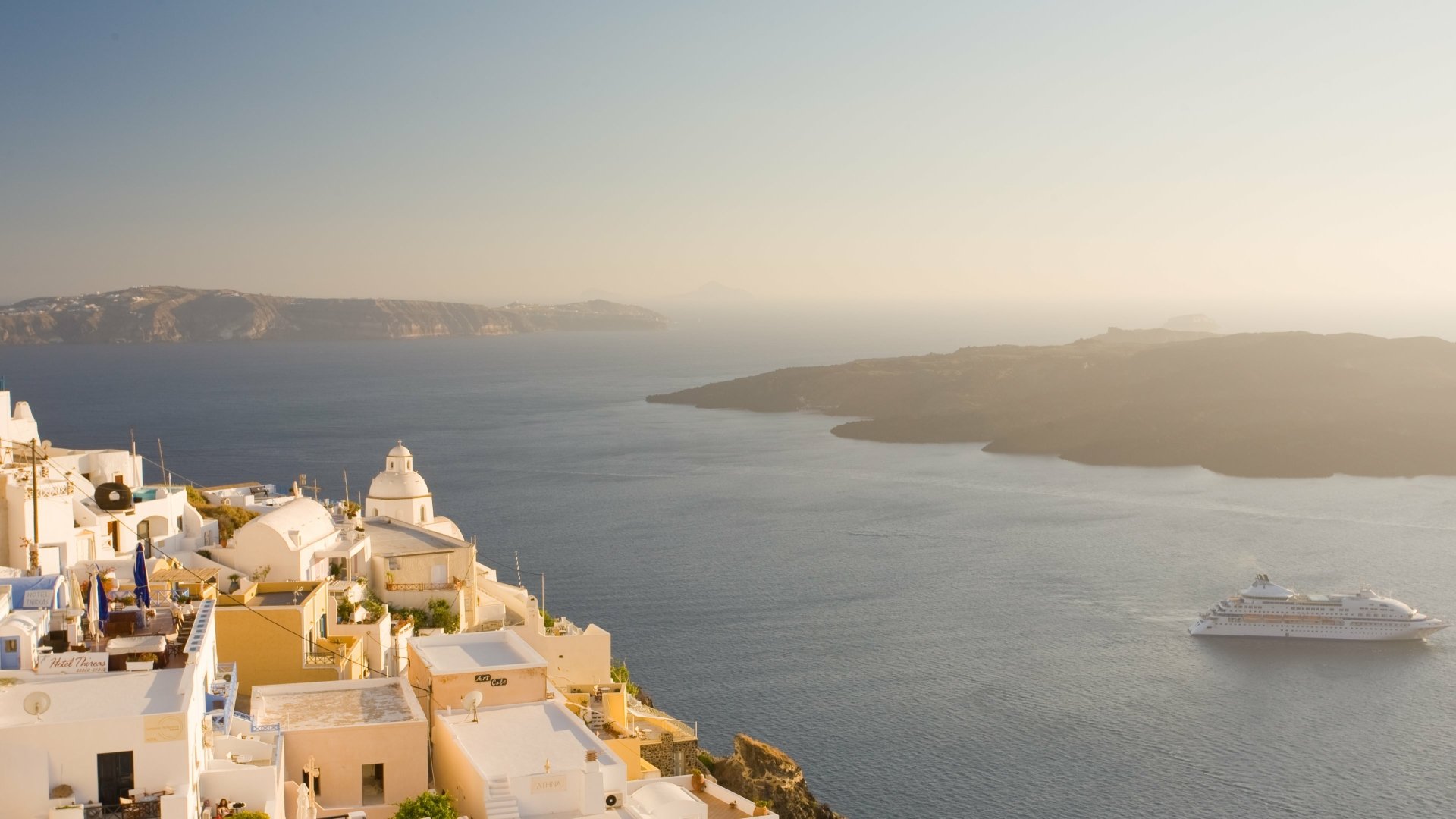 Man Made Santorini 4k Ultra Hd Wallpaper