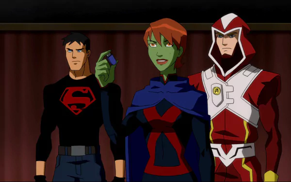 M'gann M'orzz Adam Strange Conner Kent Miss Martian Superboy TV Show Young Justice HD Desktop Wallpaper | Background Image