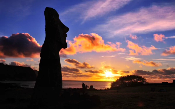 man made ahu tongariki HD Desktop Wallpaper | Background Image