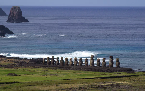 man made ahu tongariki HD Desktop Wallpaper | Background Image