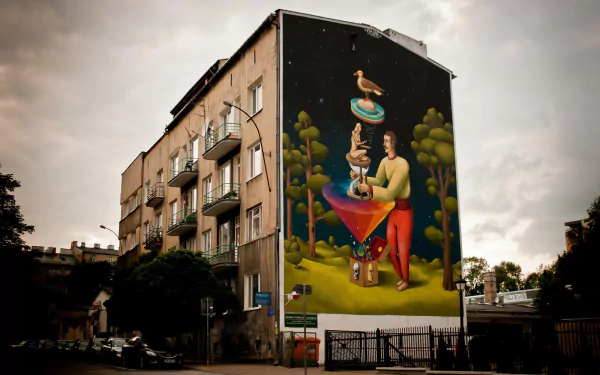 artistic Street Art HD Desktop Wallpaper | Background Image