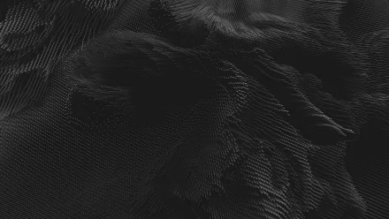 HD desktop wallpaper featuring an abstract black wave pattern with textured, flowing lines creating depth and a modern digital aesthetic.