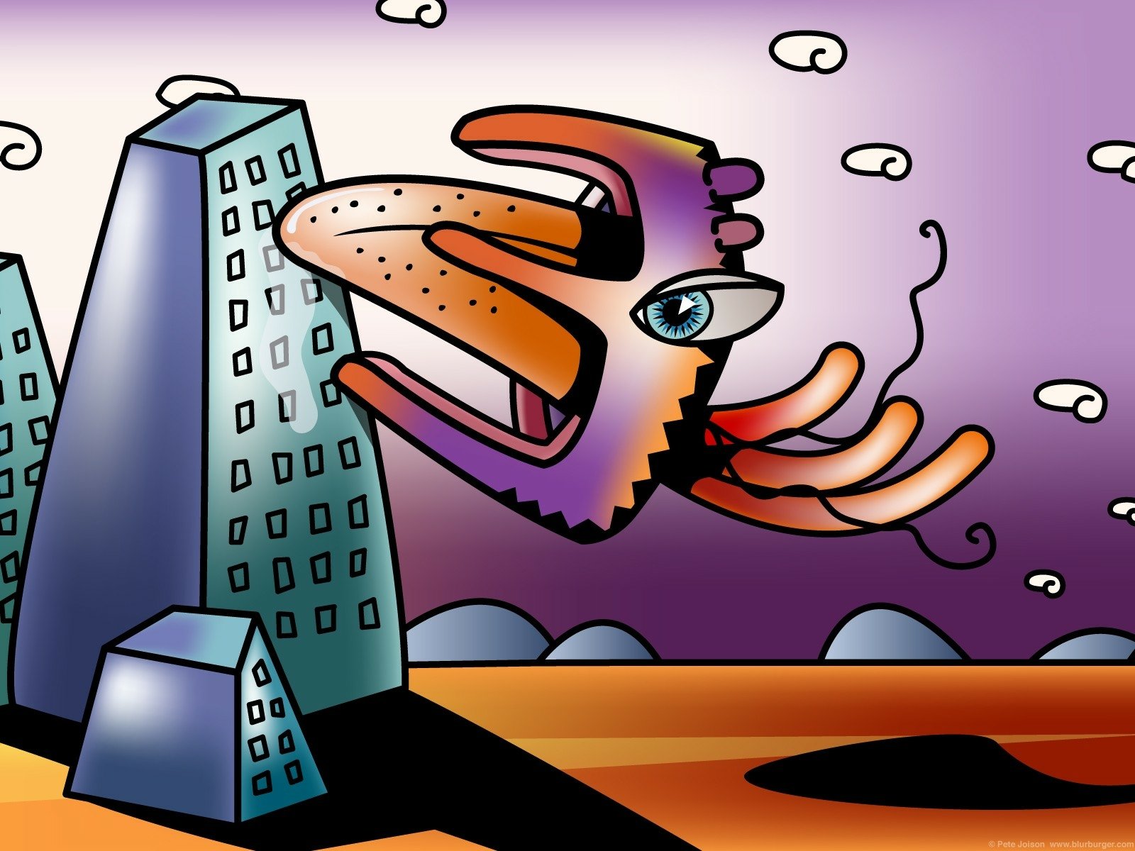 Download Artistic Blurburger Wallpaper