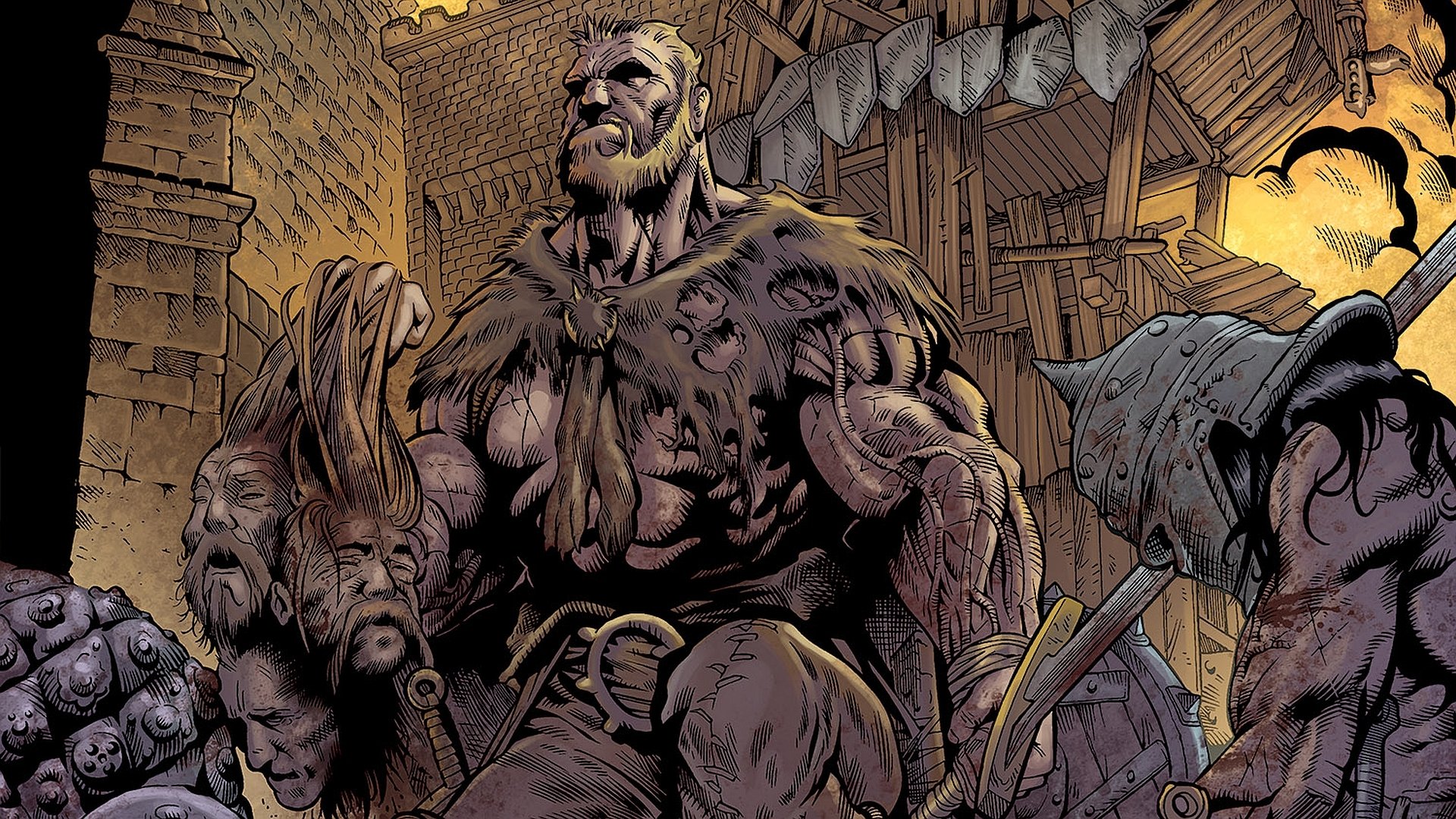 Download Comic Wolfskin HD Wallpaper