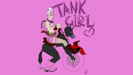 Comic Tank Girl HD Desktop Wallpaper | Background Image