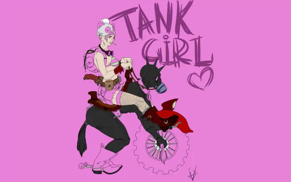 Comic Tank Girl HD Desktop Wallpaper | Background Image