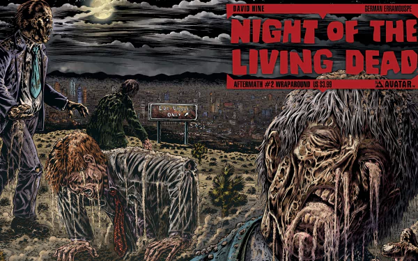 Comic Night of the Living Dead HD Desktop Wallpaper | Background Image