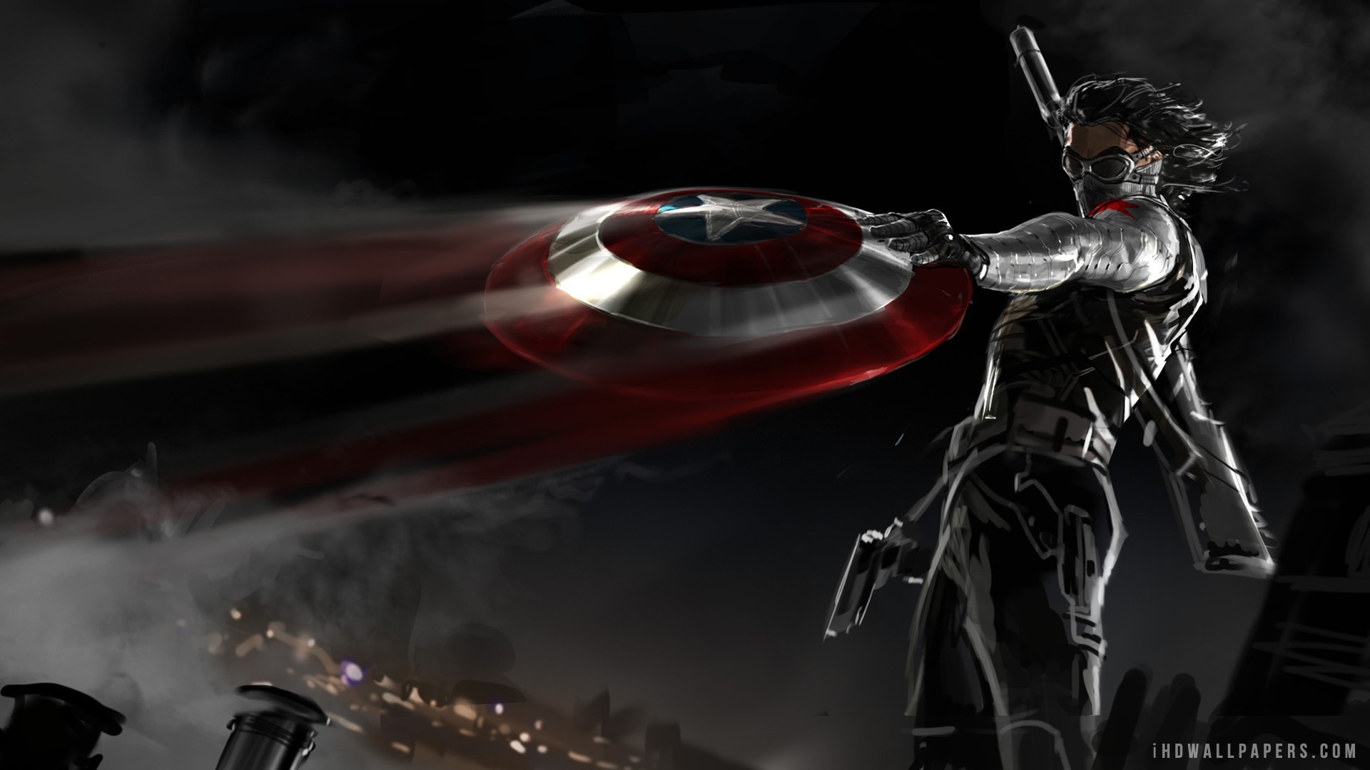 Comics Winter Soldier HD Wallpaper by Lee Bremejo