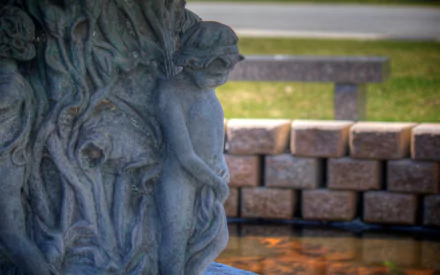 man made Cherub Statue HD Desktop Wallpaper | Background Image