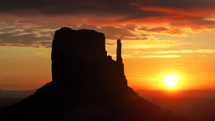 monument valley nature sunset HD Desktop Wallpaper | Background Image