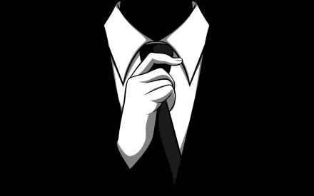 An artistic HD desktop wallpaper featuring a stylized figure in a suit adjusting a tie, inspired by the TV show How I Met Your Mother.