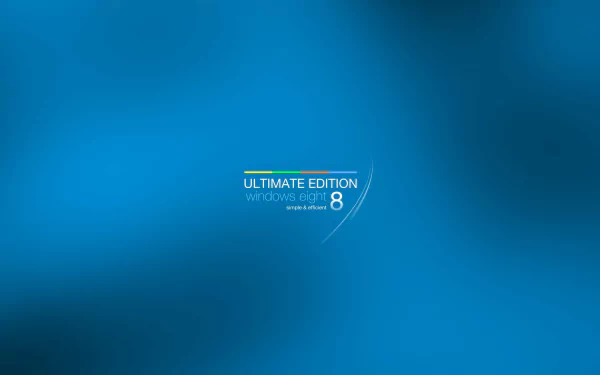 HD PC desktop wallpaper featuring a sleek blue background with Windows 8.1 Ultimate Edition text, blending technology and modern design.