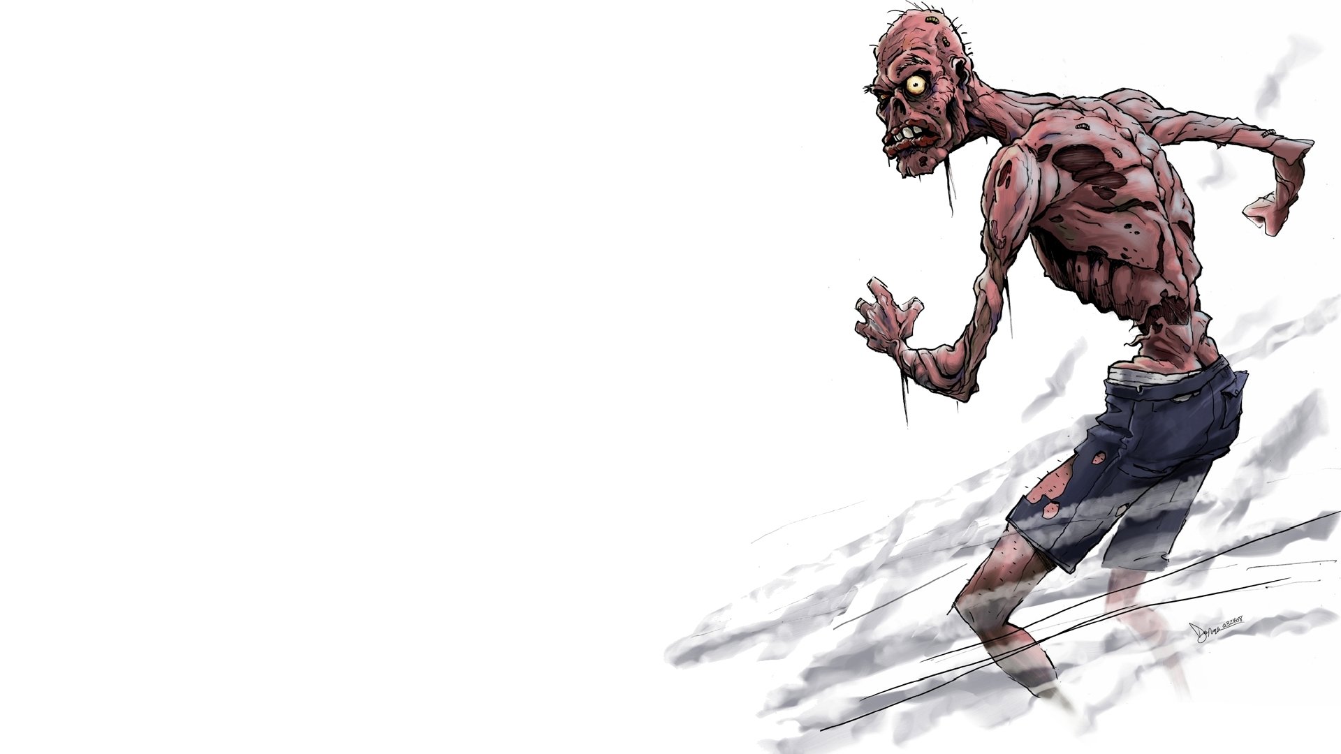 Download Dark Zombie HD Wallpaper