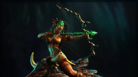 fantasy archer HD Desktop Wallpaper | Background Image