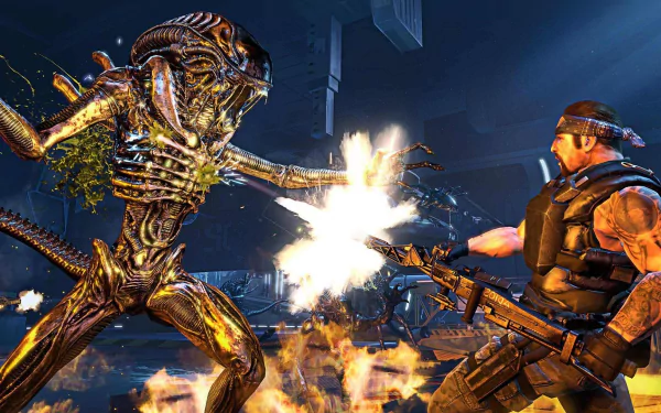 video game Aliens: Colonial Marines HD Desktop Wallpaper | Background Image