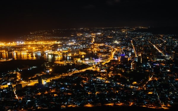 Man Made Port Louis Cities Mauritius Night HD Wallpaper | Background Image