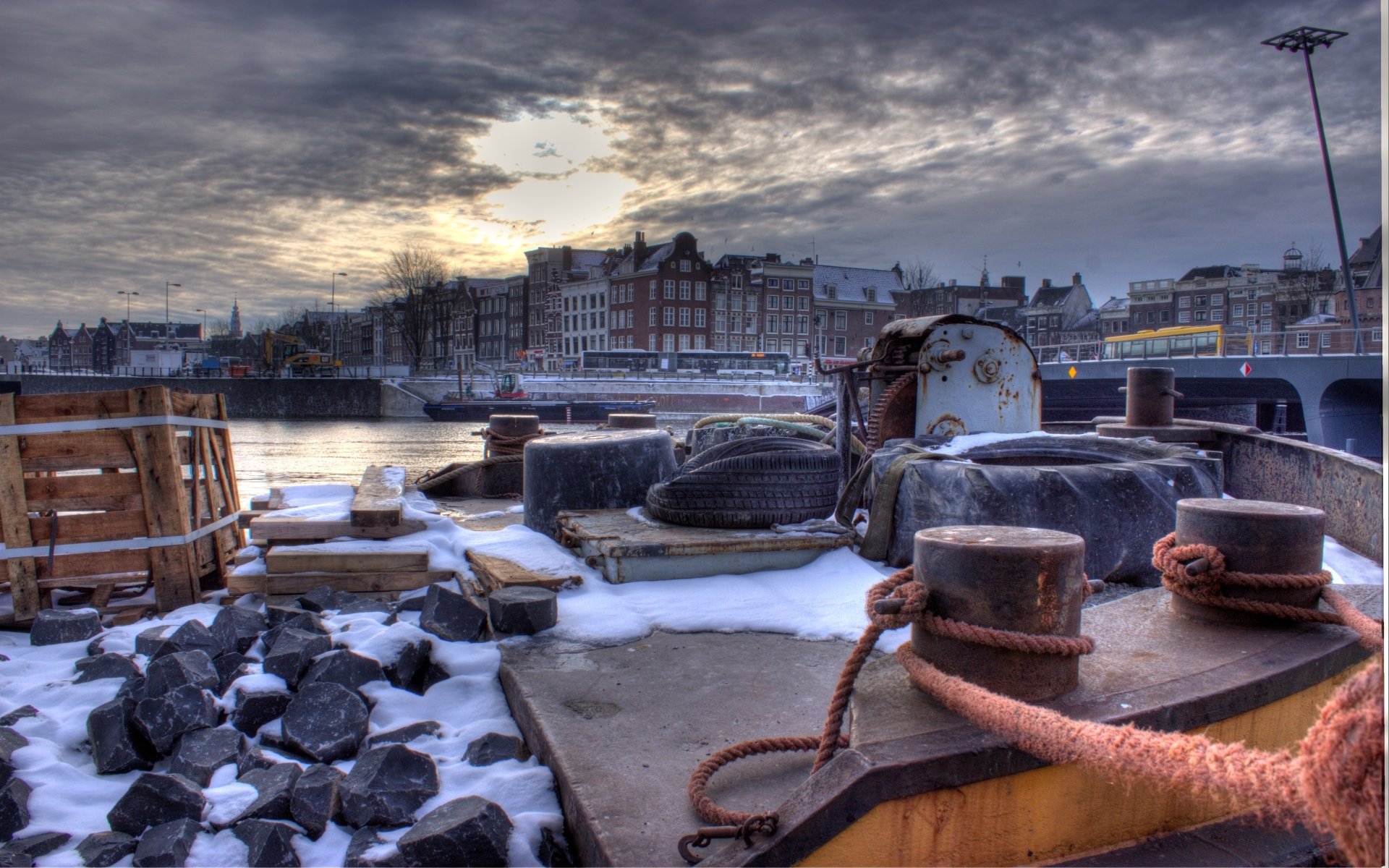 Download Man Made Amsterdam HD Wallpaper