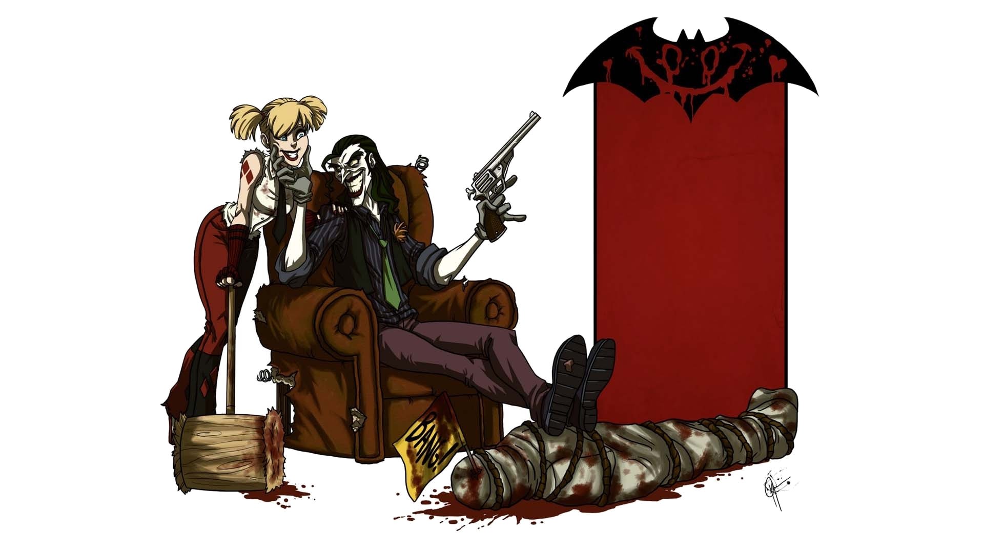 Download Joker Harley Quinn Comic Batman HD Wallpaper