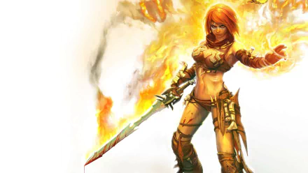 Tyris Flare video game golden axe: beast rider HD Desktop Wallpaper | Background Image