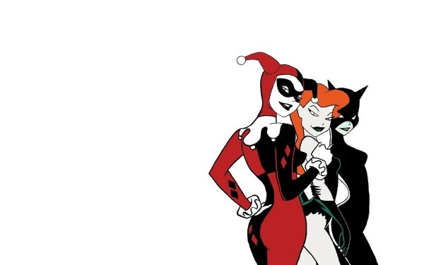 Comics Gotham City Sirens Harley Quinn Poison Ivy Catwoman HD Wallpaper | Background Image