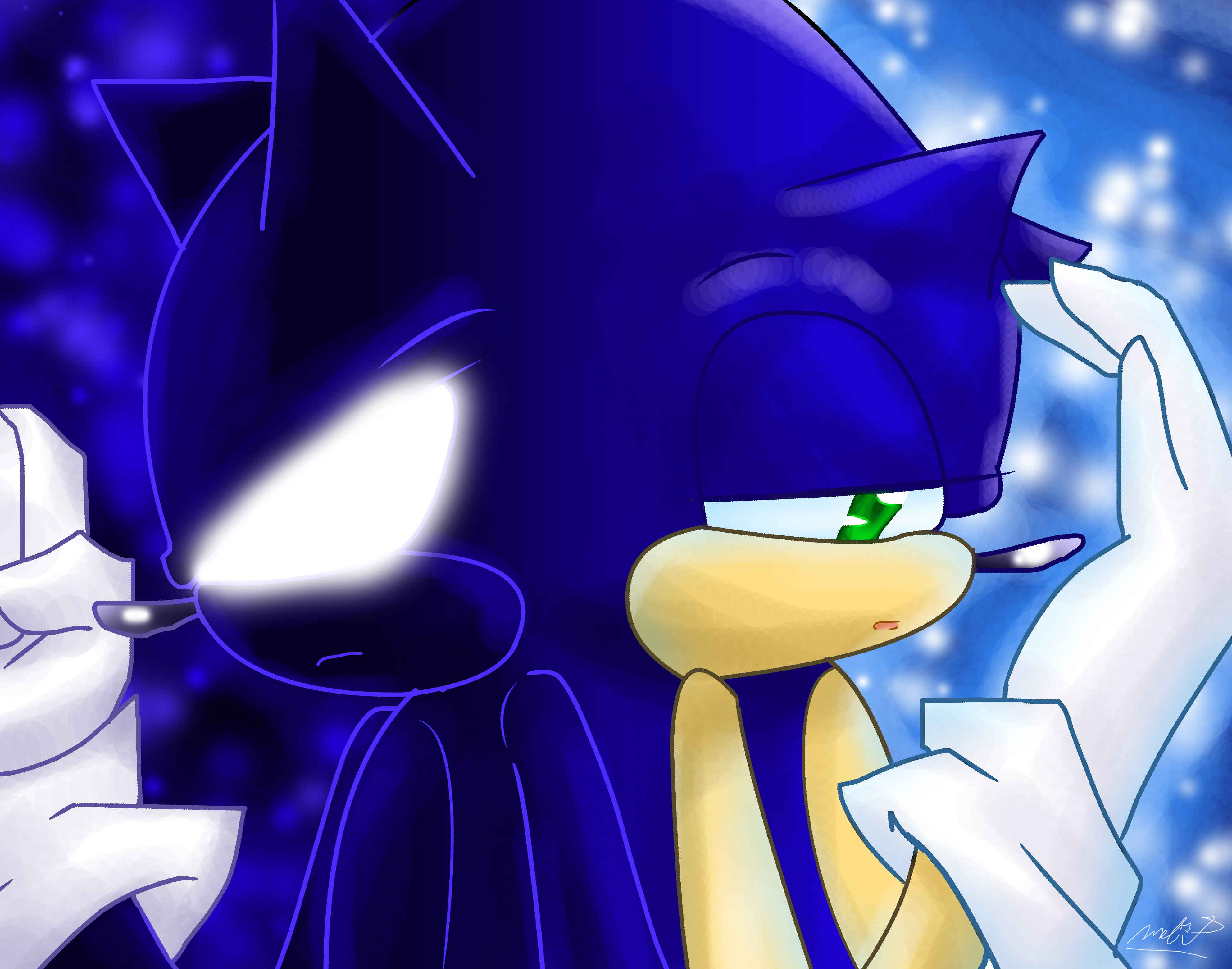 Dark Sonic, Artist unknown, HD phone wallpaper