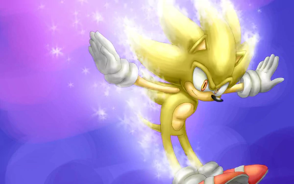 Super Sonic video game Sonic the Hedgehog HD Desktop Wallpaper | Background Image