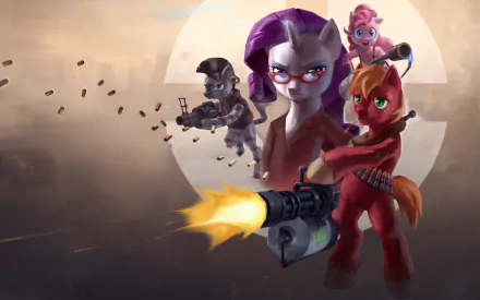 Big Macintosh My Little Pony zebra Team Fortress 2 Zecora (My Little Pony) Pinkie Pie Rarity (My Little Pony) TV Show crossover HD Desktop Wallpaper | Background Image