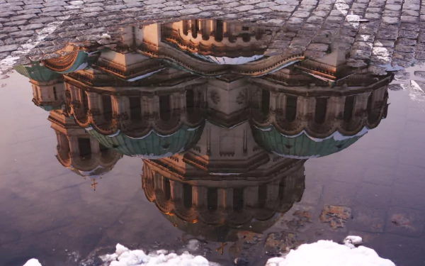  reflection of the cathedral
